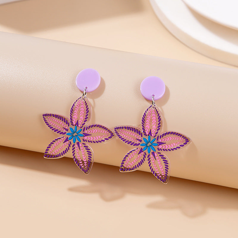 Wholesale Jewelry Cute Doll Cartoon Acrylic Earrings
